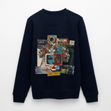 Baranê, Fernseher, 1st | Roller, Unisex Bio-Sweatshirt - Navy