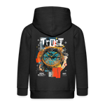 Demeteros, Uhr, 1st | Kinder Zip Hoodie - Schwarz