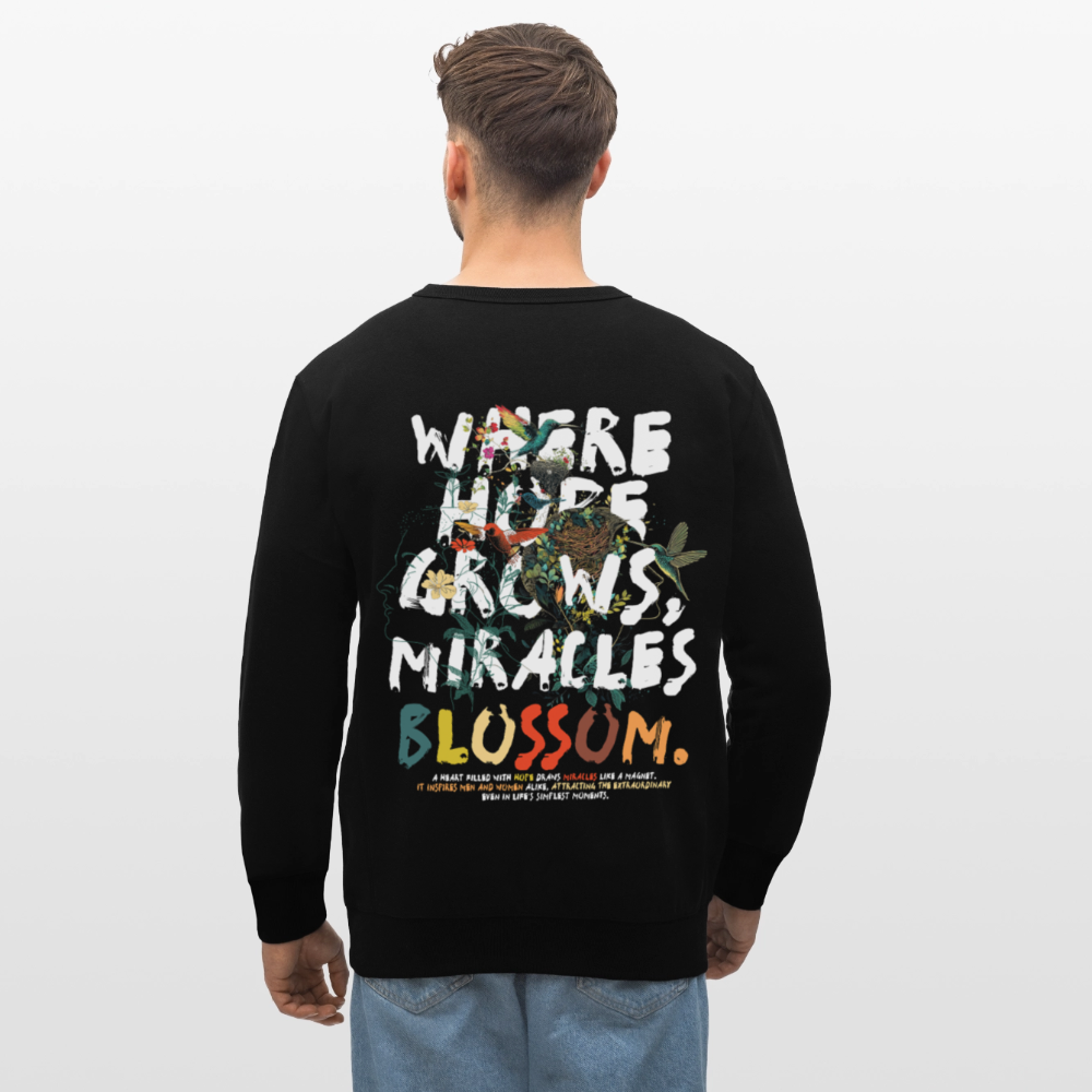 Quetzalcoatl, Vogel, 1st | Roller, Unisex Bio-Sweatshirt - Schwarz