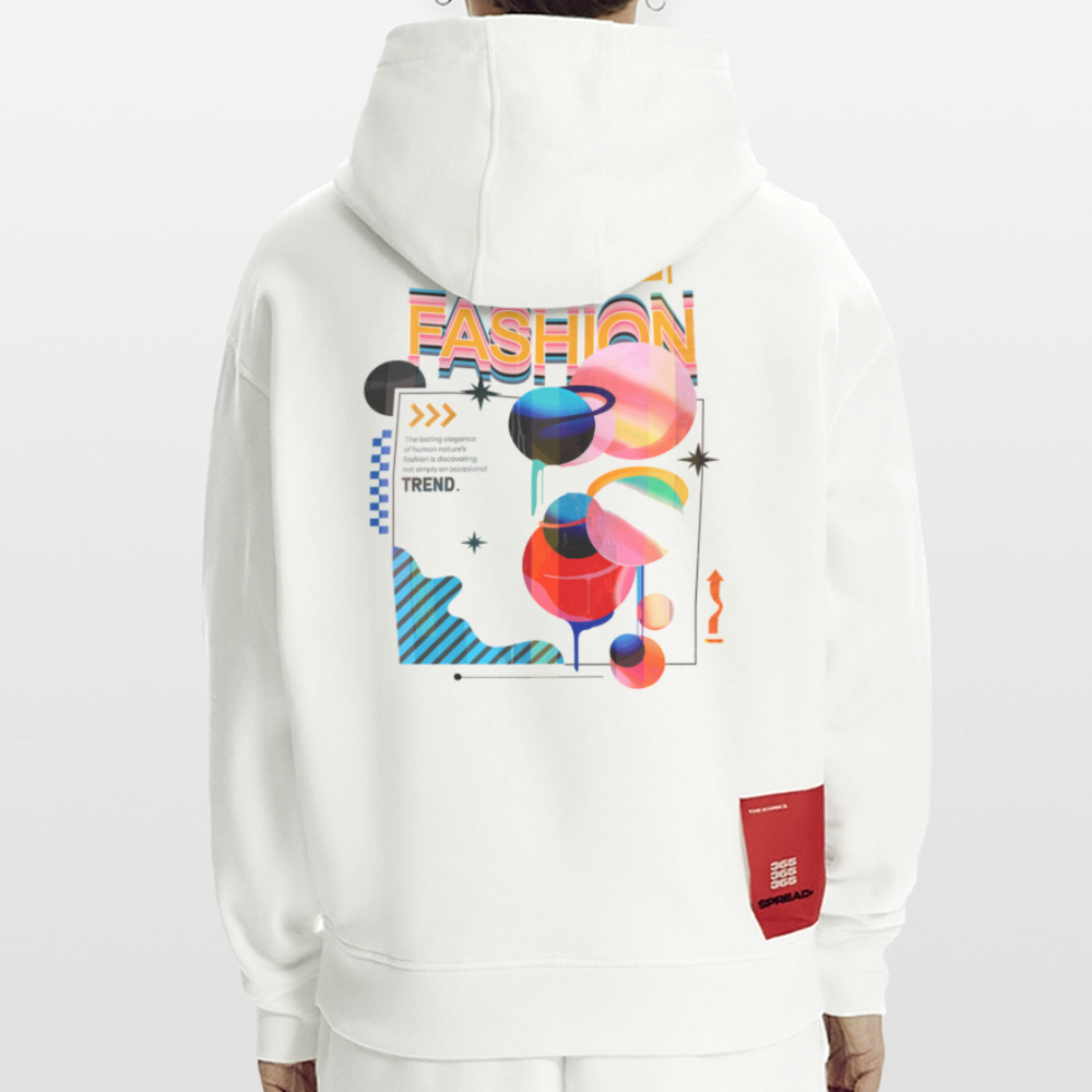 Ragnarion, Planeten, 1st | Heavyweight Oversized Bio Hoodie, Unisex - OFF WHITE