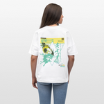 Solvatrix, Schmetterling, 1st | Blaster, Oversize Bio T-Shirt, Unisex - Weiß