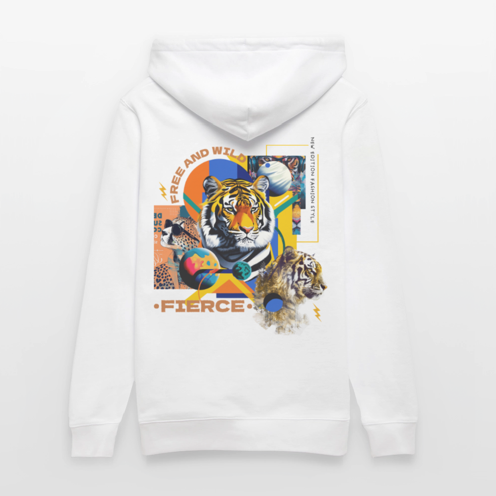 Kepleris, Tiger, 1st | Cruiser, Unisex Bio-Hoodie - Weiß