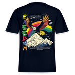 Susanoo, Adler, 1st | Essential, Relaxed Fit Unisex Bio T-Shirt - Navy