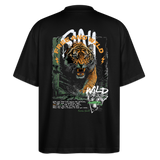Demeter, Tiger, 1st | Blaster, Oversize Bio T-Shirt, Unisex - Schwarz