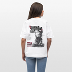 Zentharis, Bär, 1st | Blaster, Oversize Bio T-Shirt, Unisex - Weiß