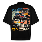 Hachiman, Augen, 1st | Boxy, Heavyweight Bio T-Shirt, Unisex - SOLID BLACK
