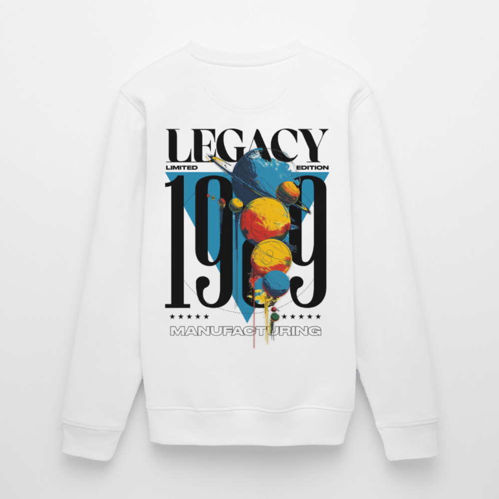 Aegirion, Planeten, 1st | Roller, Unisex Bio-Sweatshirt - Weiß