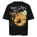 Amphionan, Palmen, 1st | Breezy, Oversized Unisex T-Shirt - Schwarz