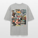 Aurelion2, Office, 1st | Blaster, Oversize Bio T-Shirt, Unisex - Grau meliert