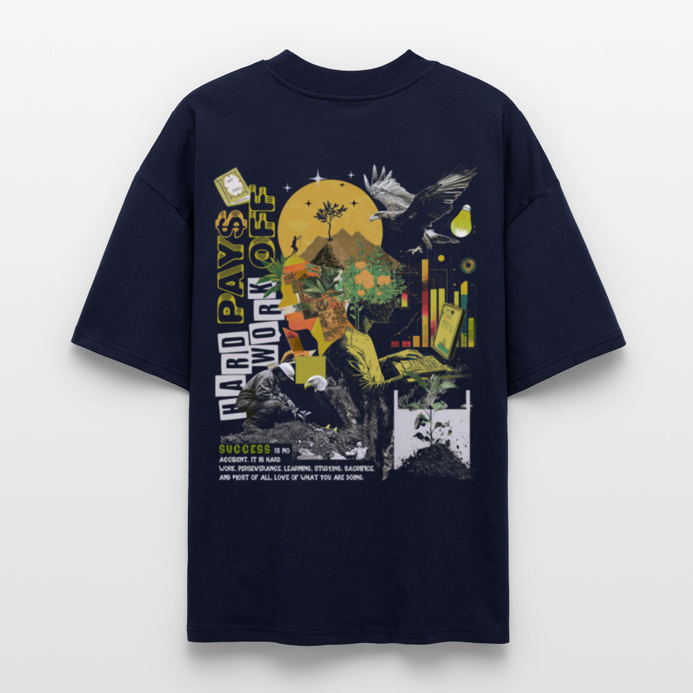 Ryujin, Falke, 1st | Blaster, Oversize Bio T-Shirt, Unisex - Navy
