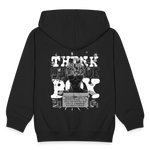 Nyxan, Gehirn, 1st | Kinder Zip Hoodie - Schwarz