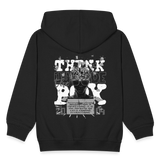 Nyxan, Gehirn, 1st | Kinder Zip Hoodie - Schwarz