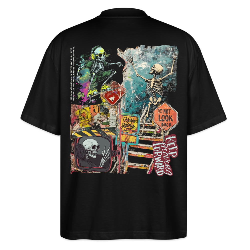 Tangaroa , Skelet, 1st | Blaster, Oversize Bio T-Shirt, Unisex - Schwarz