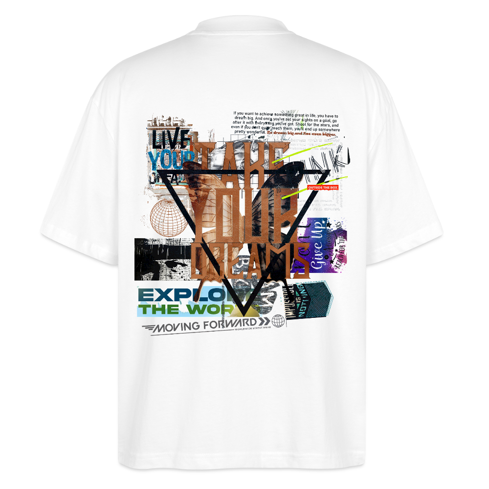 Celestaris, Schmetterling, 1st | Blaster, Oversize Bio T-Shirt, Unisex - Weiß