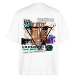 Celestaris, Schmetterling, 1st | Blaster, Oversize Bio T-Shirt, Unisex - Weiß