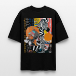 Aresia, Zebra, 1st | Blaster, Oversize Bio T-Shirt, Unisex - Schwarz