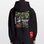 Ganesha, Geschäfte, 1st | Heavyweight Oversized Bio Hoodie, Unisex - SOLID BLACK