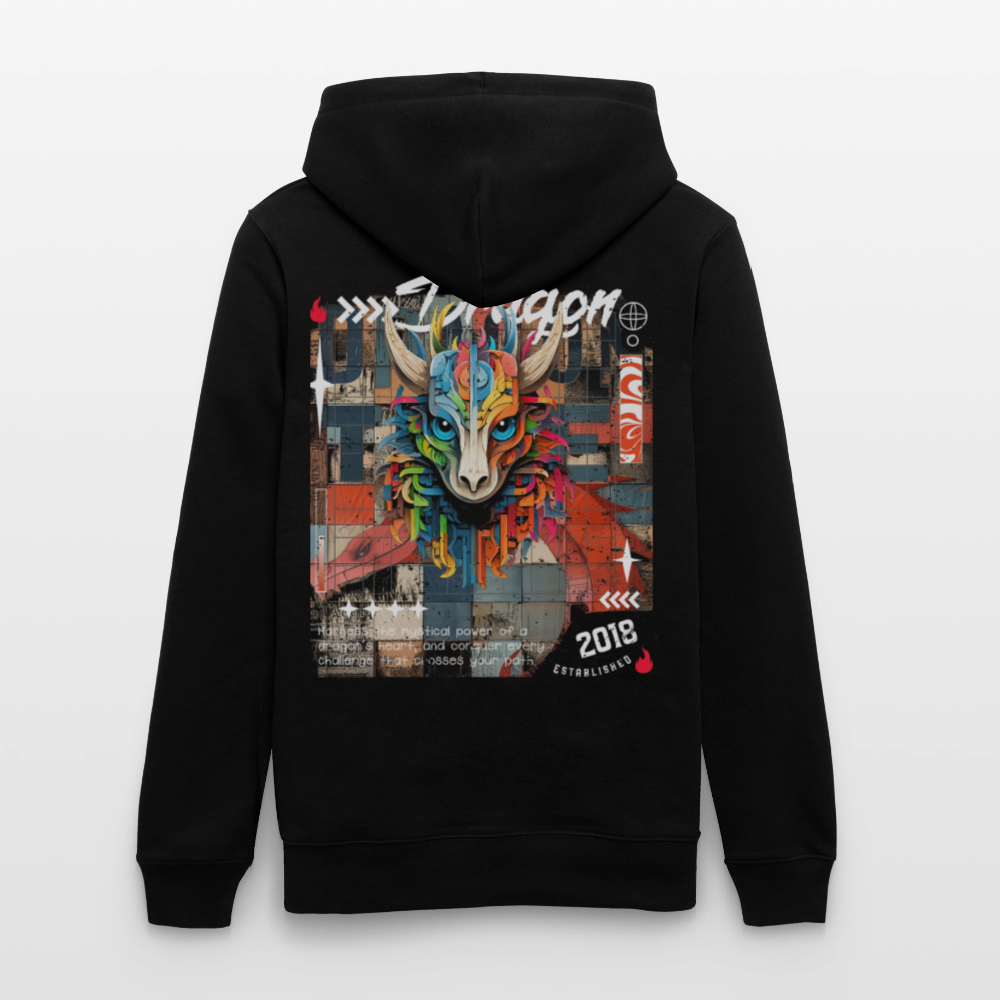 Nezha, Drache, 1st | Cruiser, Unisex Bio-Hoodie - Schwarz