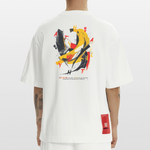 Quasaris, Banane, 1st | Heve, Heavyweight Oversized Bio T-Shirt, Unisex - OFF WHITE