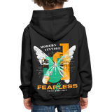 Azazîl, Schmetterling, 1st | Kinder Hoodie - Schwarz