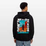 Fuxi, Wüste, 1st | Freshhood, Oversized Unisex Hoodie - Schwarz