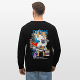 Nerthus, Gesicht, 1st | Roller, Unisex Bio-Sweatshirt - Schwarz