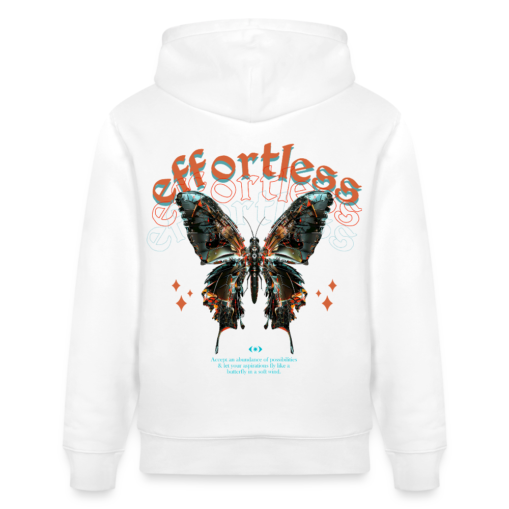 Galaxion, Schmetterling, 1st | Cruiser, Unisex Bio-Hoodie - Weiß