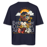 Jinni, Berge, 1st | Breezy, Oversized Unisex T-Shirt - Navy