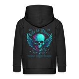 Bishamonten, Totenkopf, 1st | Kinder Zip Hoodie - Schwarz