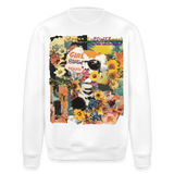 Vaelthar, Blumen, 1st | Roller, Unisex Bio-Sweatshirt - Weiß