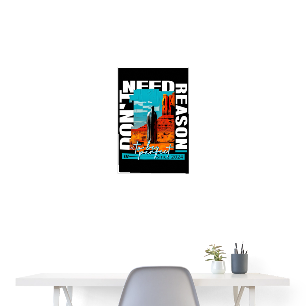 Fuxi, Wüste, 1st | Poster 40x60 cm - Weiß