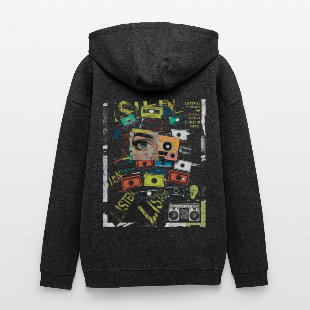 Shahzada, Kassetten, 1st | Freshhood, Oversized Unisex Hoodie - Anthrazit