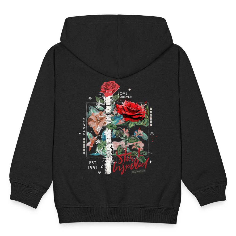 Loreley, Rose, 1st | Kinder Zip Hoodie - Schwarz