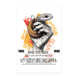 Eldamar, Schlange, 1st | Poster 60x90 cm - Weiß