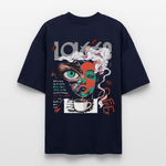 Zalzalak, Kaffee, 1st | Blaster, Oversize Bio T-Shirt, Unisex - Navy