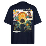 Hermesan, Kindheit, 1st | Blaster, Oversize Bio T-Shirt, Unisex - Navy