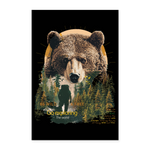 Ghadab, Bär, 1st | Poster 60x90 cm - Weiß