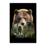 Ghadab, Bär, 1st | Poster 60x90 cm - Weiß
