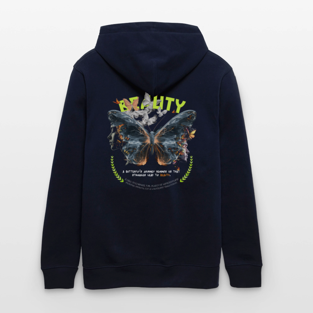 Harith, Schmetterling, 1st | Cruiser, Unisex Bio-Hoodie - Navy