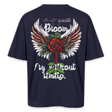 Amaterasu , Engelsflügel, 1st | Breezy, Oversized Unisex T-Shirt - Navy