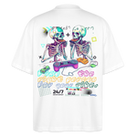 Malakar, Gaming, 1st | Blaster, Oversize Bio T-Shirt, Unisex - Weiß