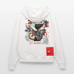 Zentharior, Schmetterling, 1st | Heavyweight Oversized Bio Zip Hoodie, Unisex - OFF WHITE