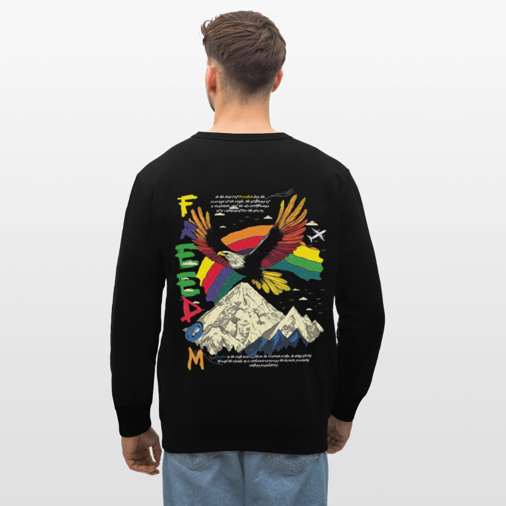 Susanoo, Adler, 1st | Roller, Unisex Bio-Sweatshirt - Schwarz