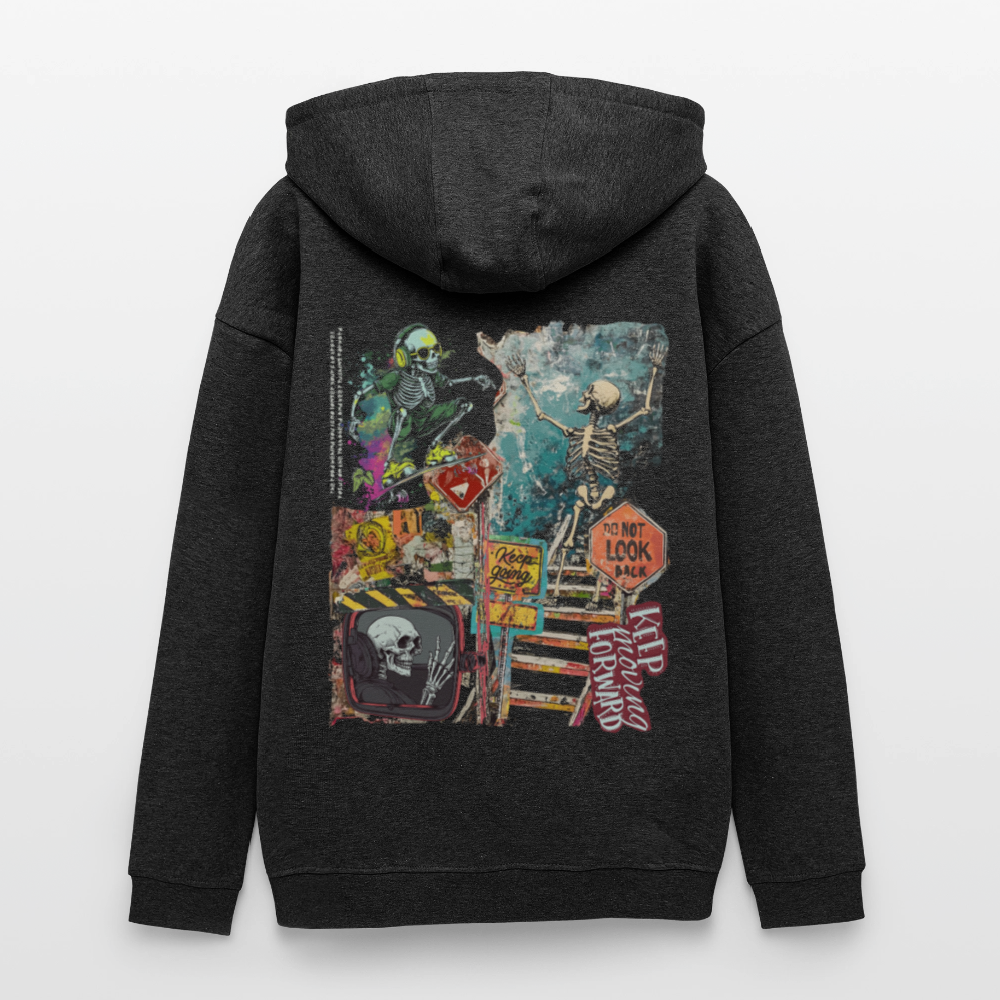 Tangaroa , Skelet, 1st | Freshhood, Oversized Unisex Hoodie - Anthrazit