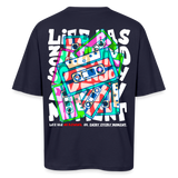 Raijin, Kassetten, 1st | Breezy, Oversized Unisex T-Shirt - Navy