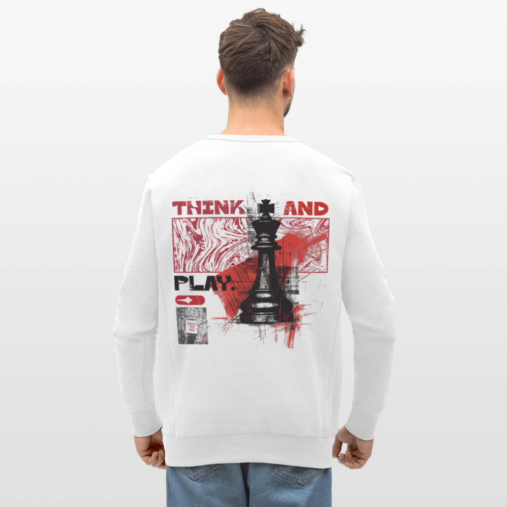 Orionis, Schach, 1st | Roller, Unisex Bio-Sweatshirt - Weiß