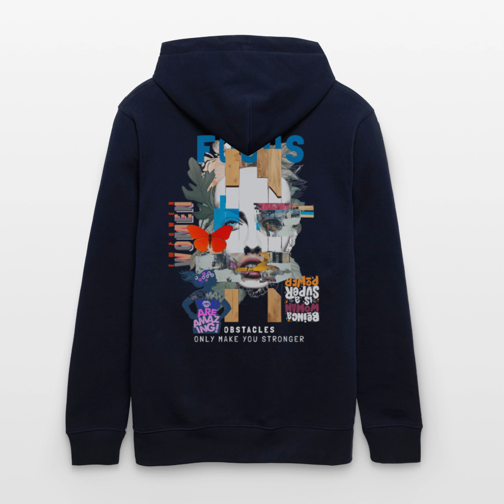 Nerthus, Gesicht, 1st | Cruiser, Unisex Bio-Hoodie - Navy