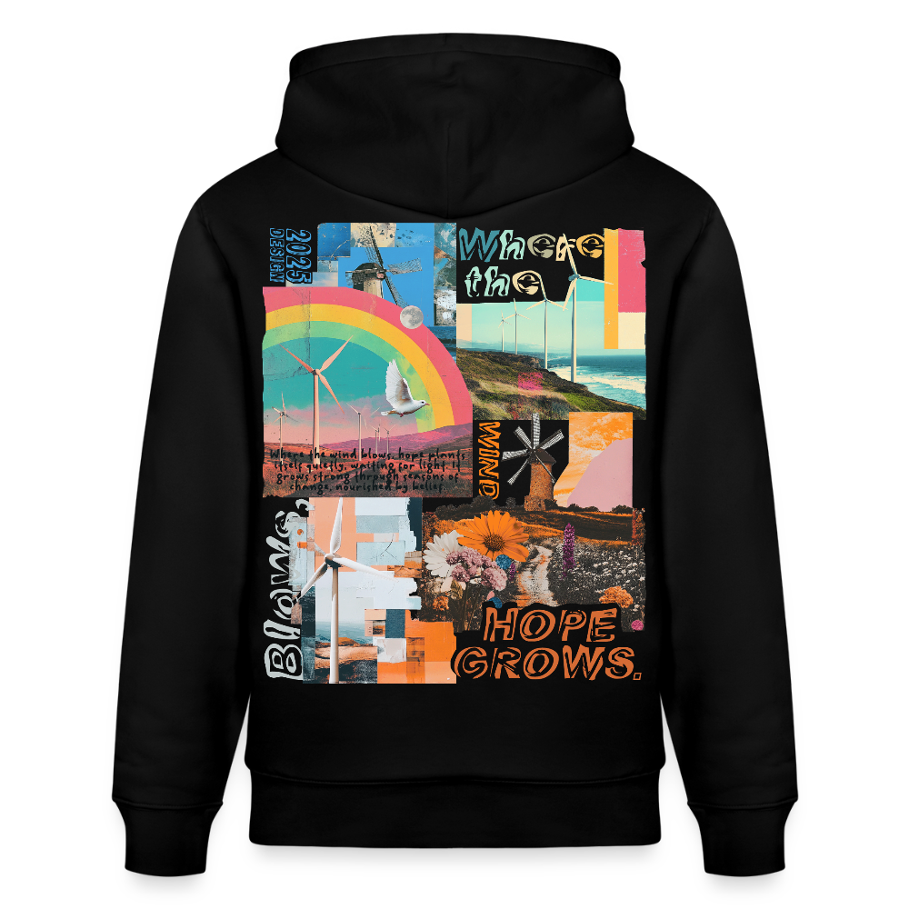 Nyxaris, Windmühle, 1st | Cruiser, Unisex Bio-Hoodie - Schwarz