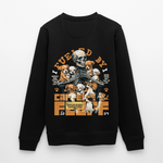 Nyxian, Skelet & Welpen, 1st | Roller, Unisex Bio-Sweatshirt - Schwarz