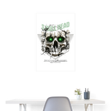 Gliesaron, Totenkopf, 1st | Poster 60x90 cm - Weiß